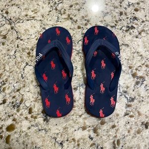 Polo flip flops, kid size 13